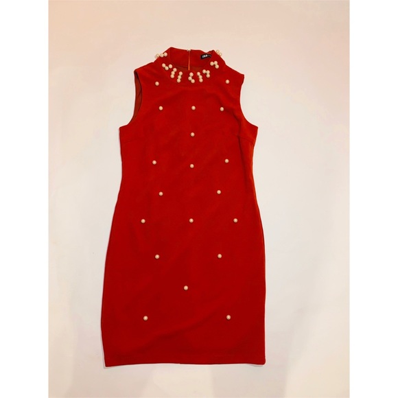 Red pearl Dress - Picture 1 of 5